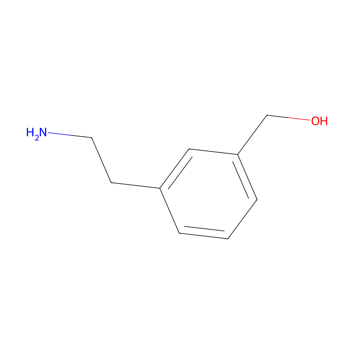 (3-(2-Aminoethyl)phenyl)methanol molecular structure, CAS 743384-09-0