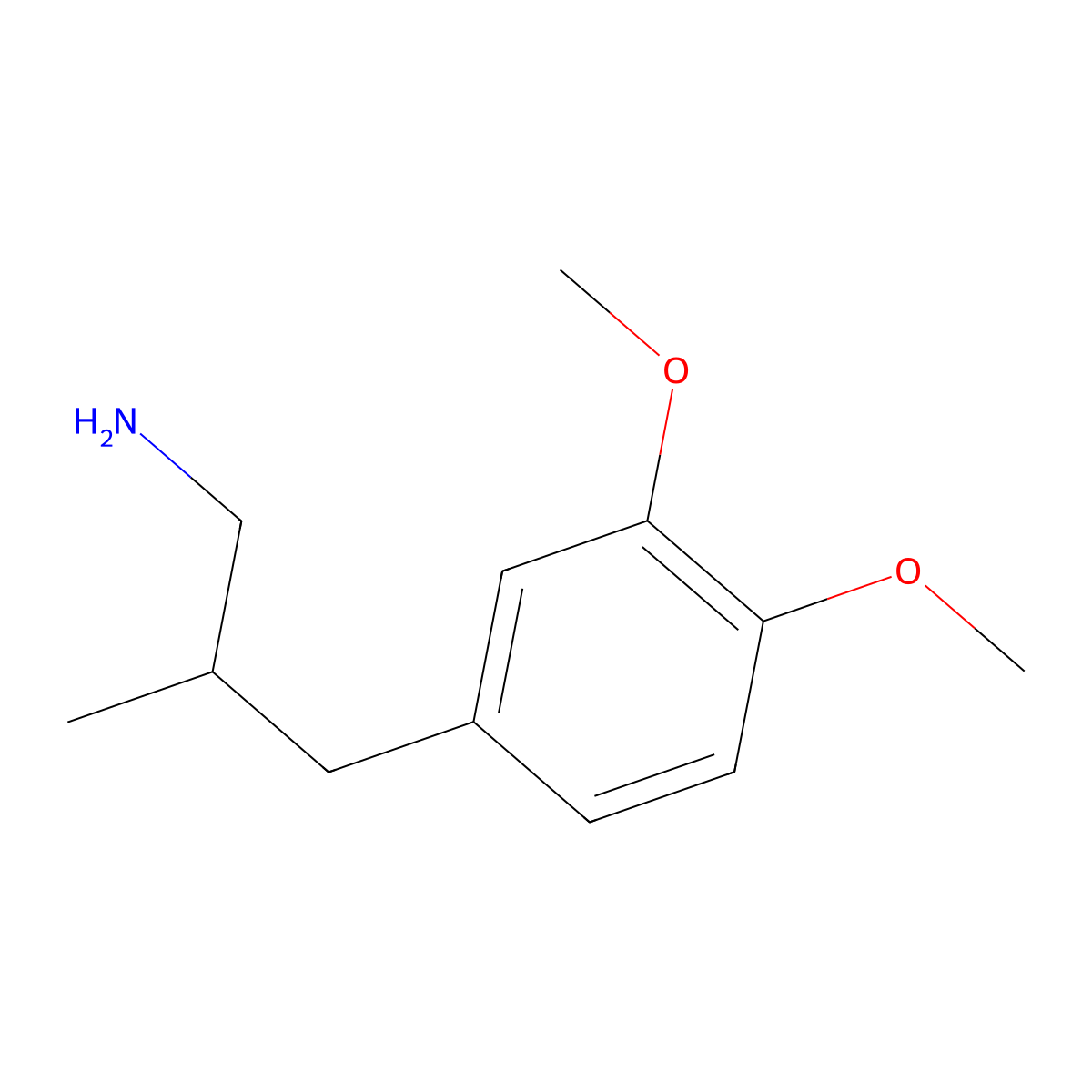 3-(3,4-Dimethoxyphenyl)-2-methylpropan-1-amine molecular structure, CAS 743385-01-5