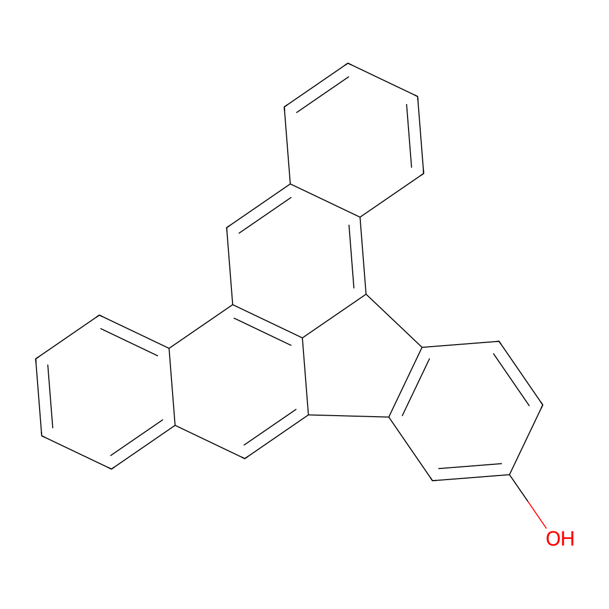 7-Hydroxydibenzo(a,e)fluoranthene molecular structure, CAS 74339-99-4