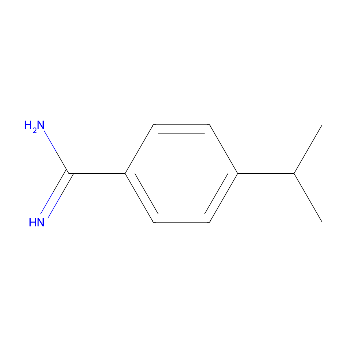 4-Isopropylbenzamidine molecular structure, CAS 743417-63-2