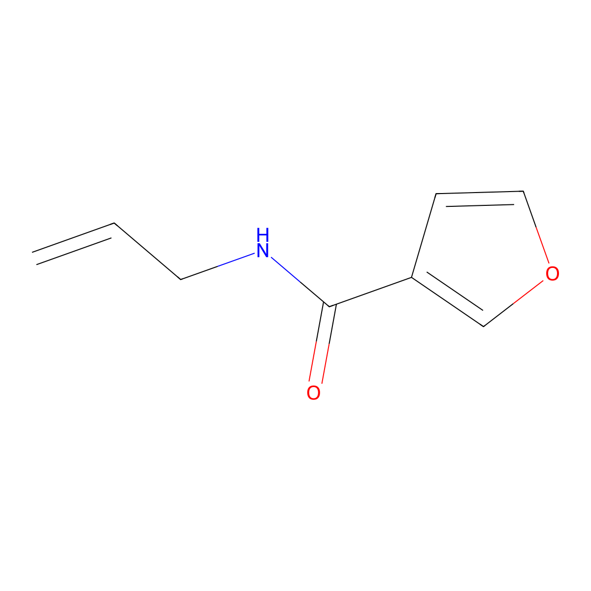 N-Allylfuran-3-carboxamide molecular structure, CAS 743420-68-0