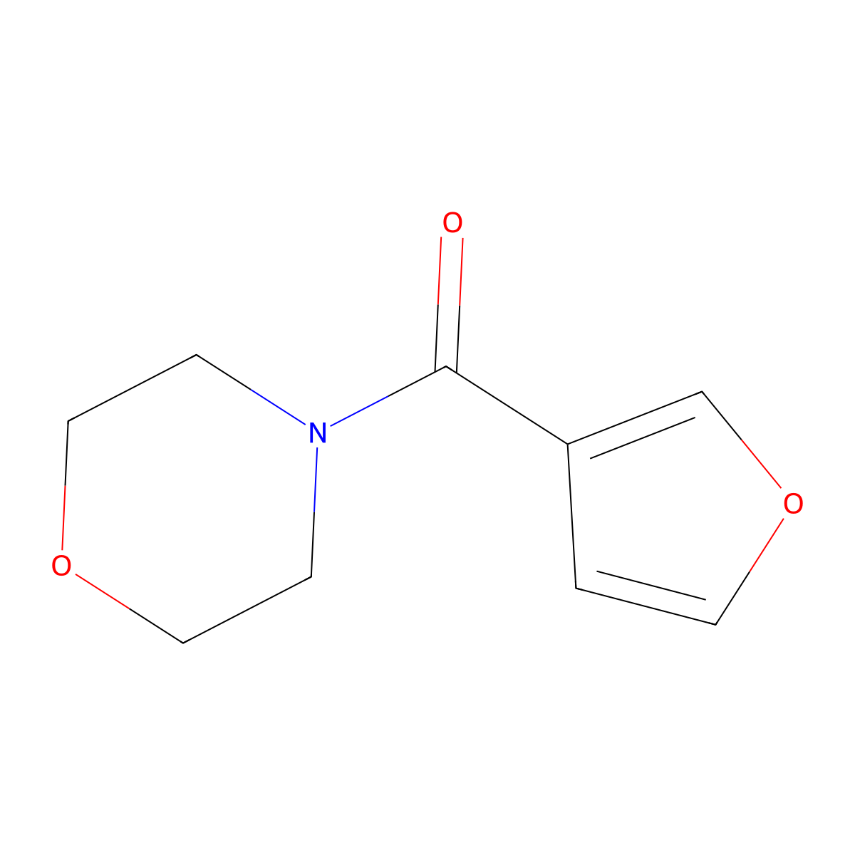 Furan-3-yl(morpholino)methanone molecular structure, CAS 743420-69-1