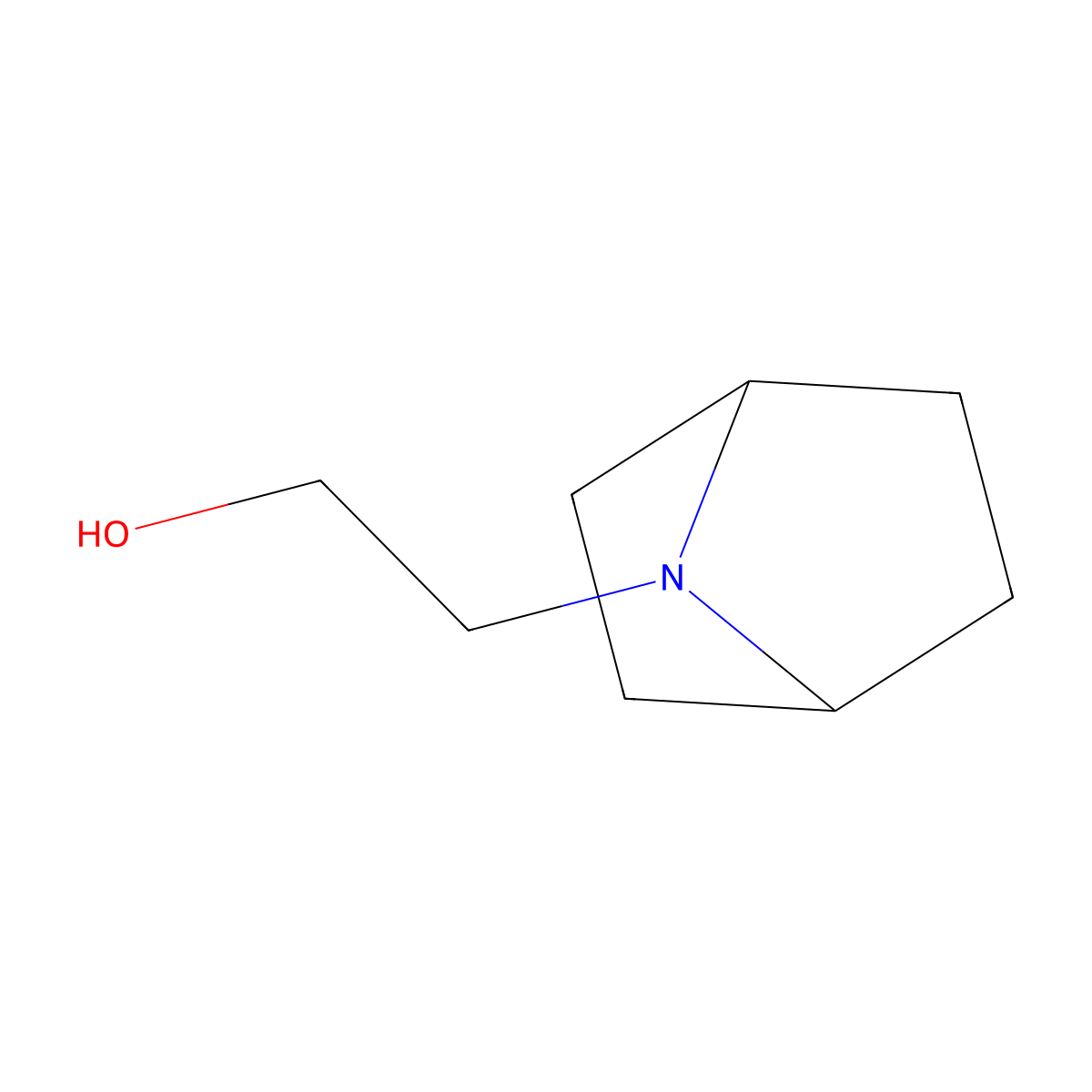 2-(7-Azabicyclo[2.2.1]heptan-7-yl)ethan-1-ol molecular structure, CAS 743438-25-7