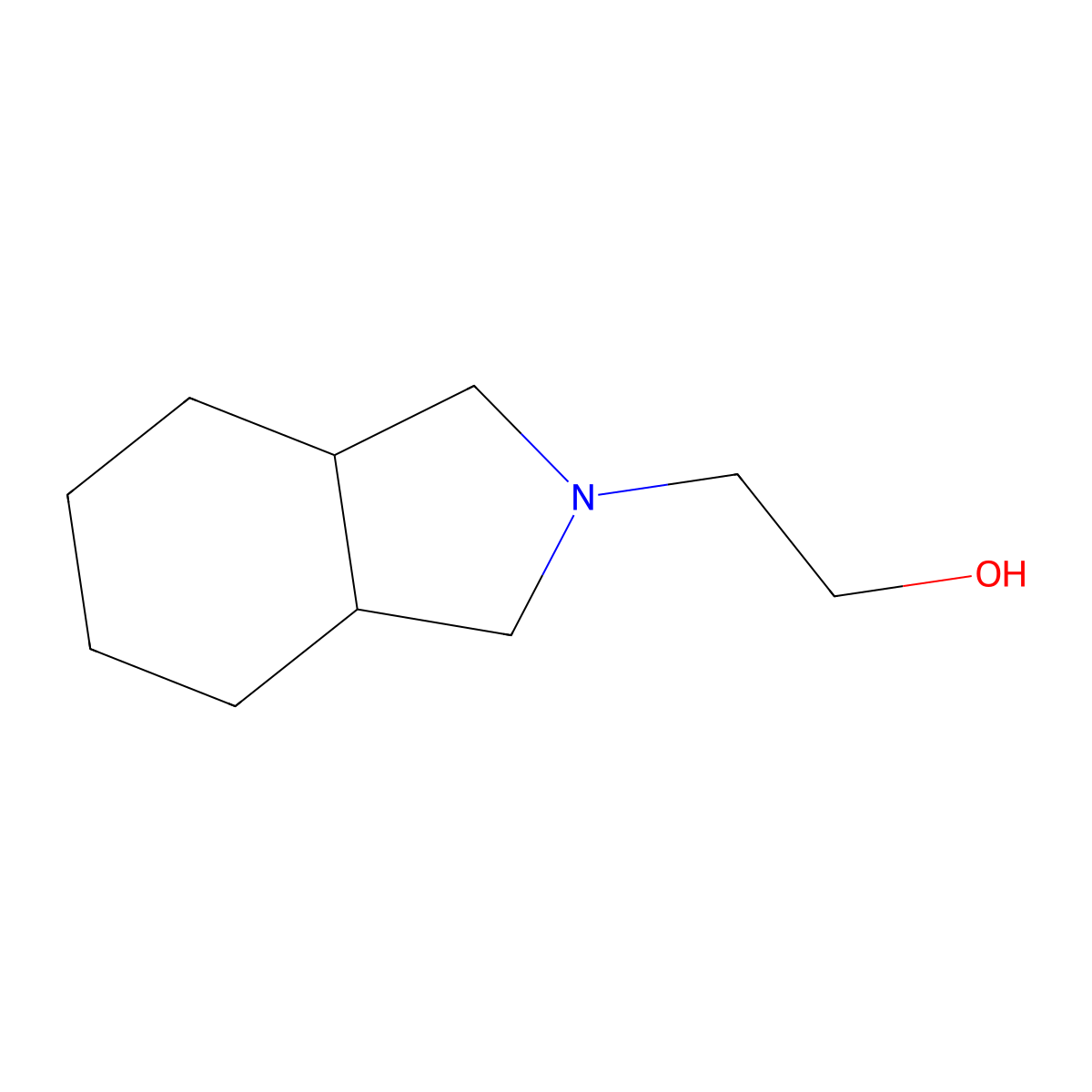 (3AR,7AS)-Octahydro-2H-isoindole-2-ethanol molecular structure, CAS 743438-35-9