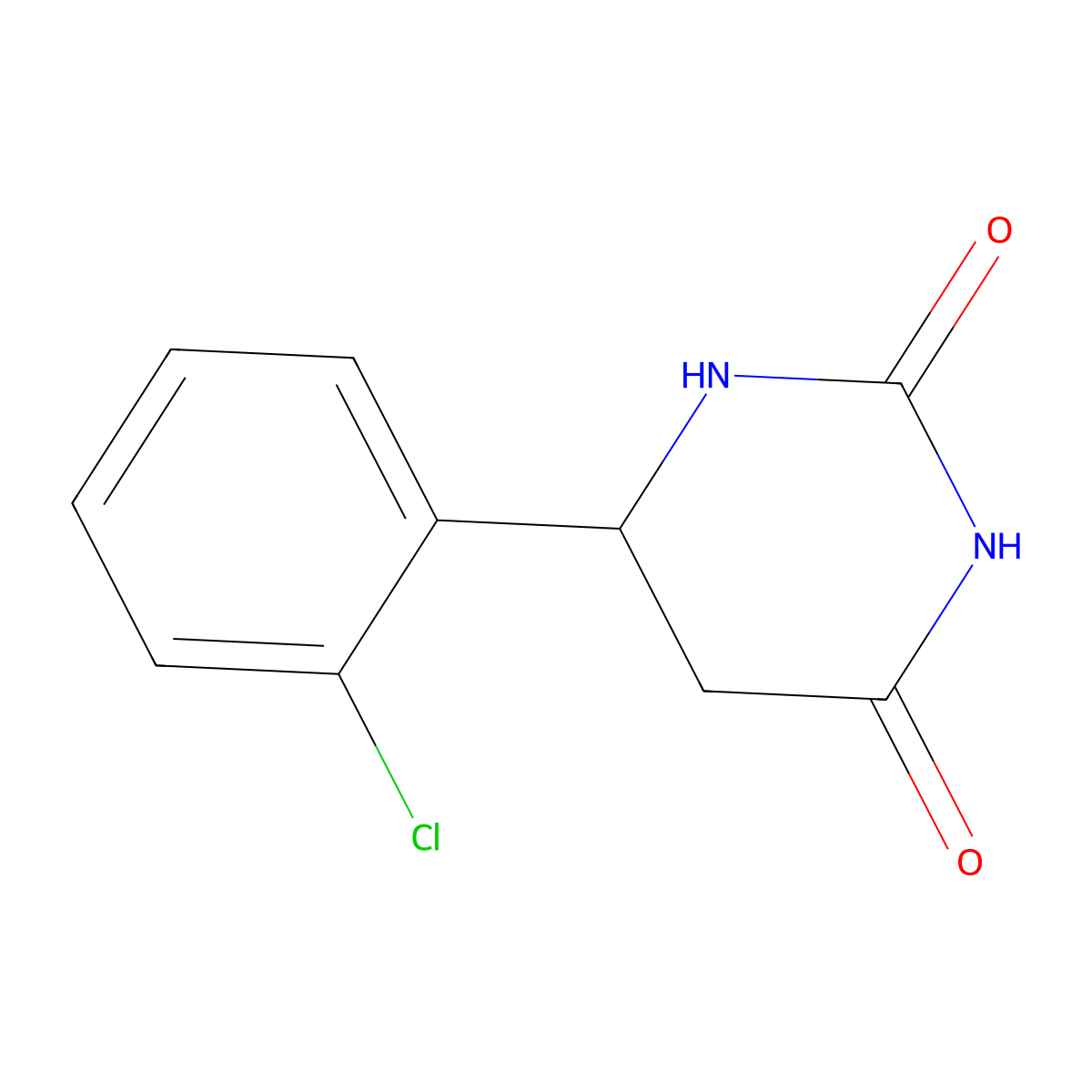 6-(2-Chlorophenyl)-1,3-diazinane-2,4-dione molecular structure, CAS 743440-50-8