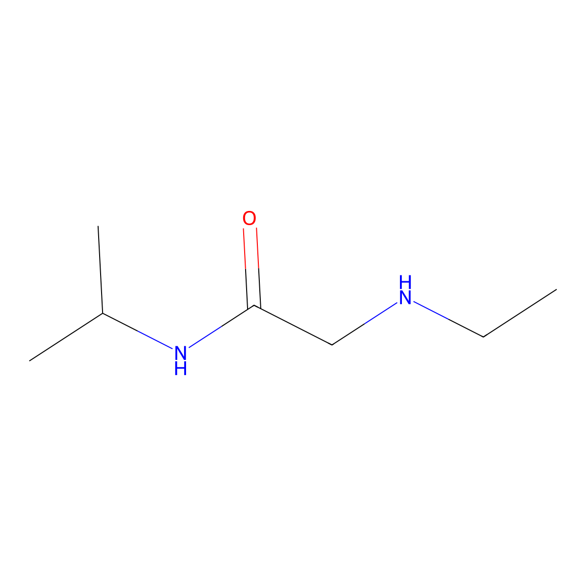 2-(ethylamino)-N-(propan-2-yl)acetamide molecular structure, CAS 743442-06-0