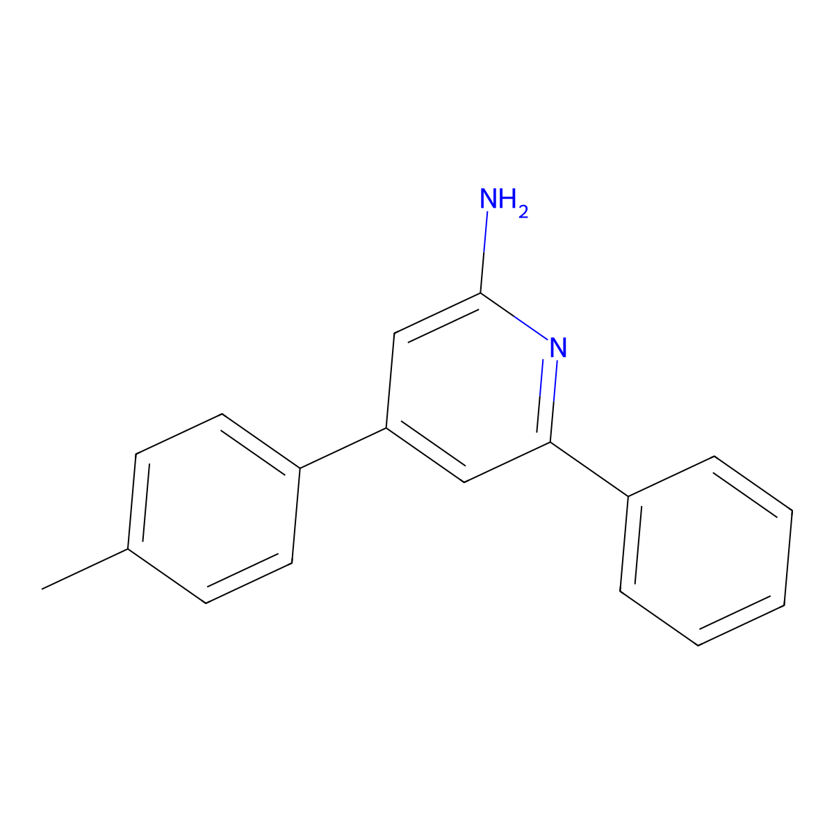 4-(4-Methylphenyl)-6-phenylpyridin-2-amine molecular structure, CAS 743442-08-2