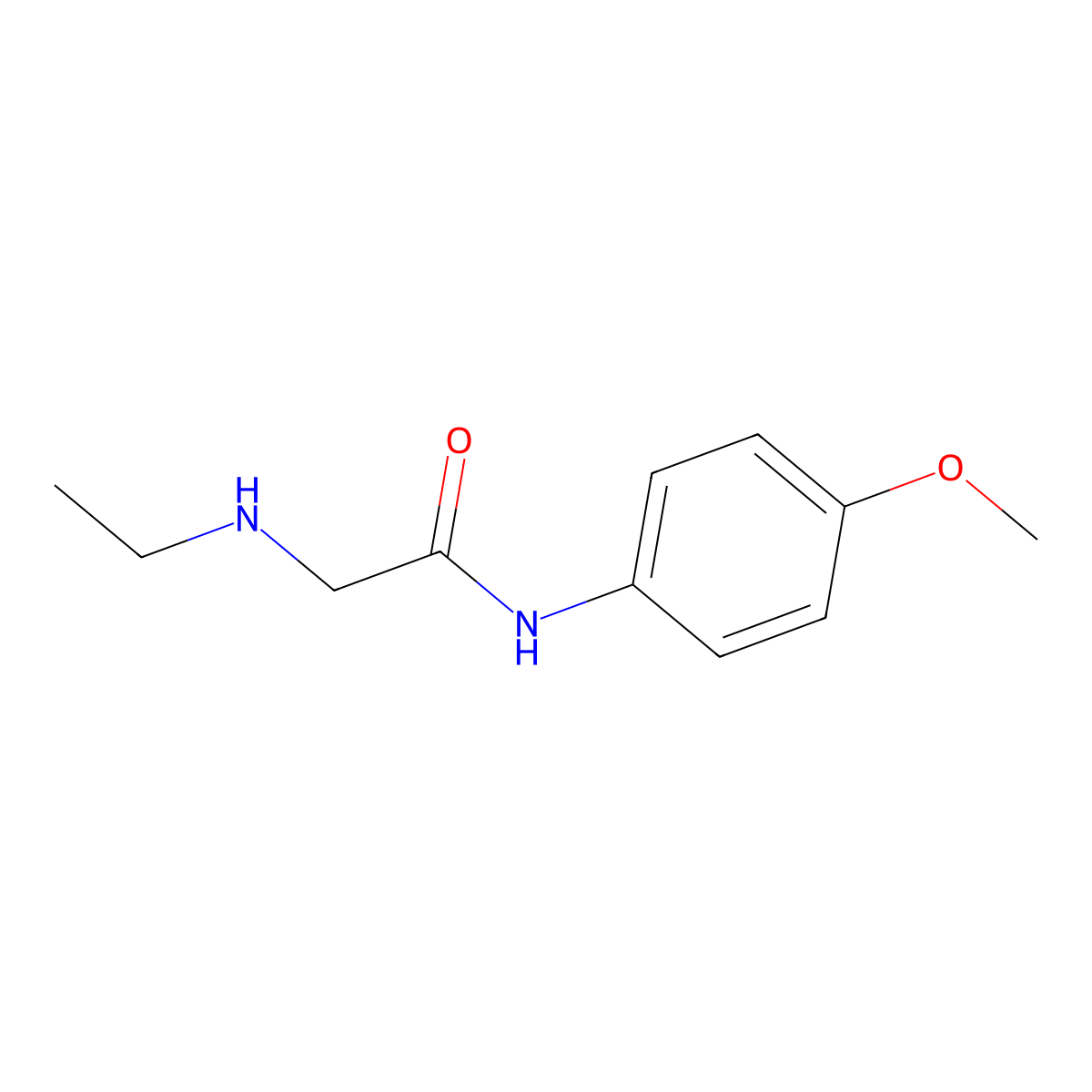 2-(ethylamino)-N-(4-methoxyphenyl)acetamide molecular structure, CAS 743444-49-7