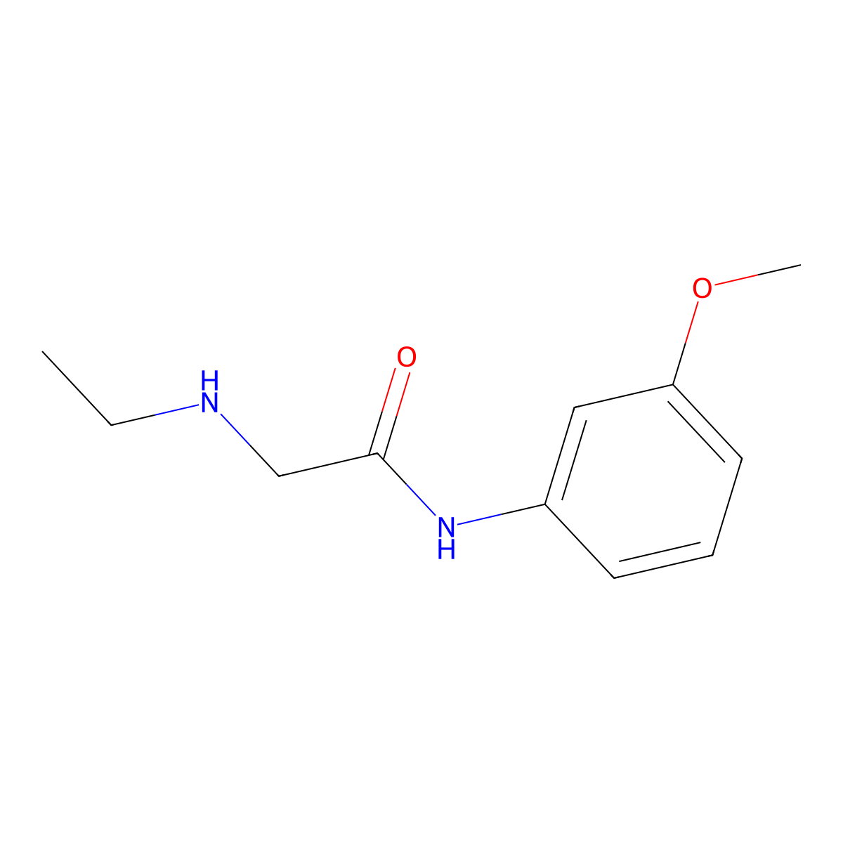 2-(ethylamino)-N-(3-methoxyphenyl)acetamide molecular structure, CAS 743444-53-3