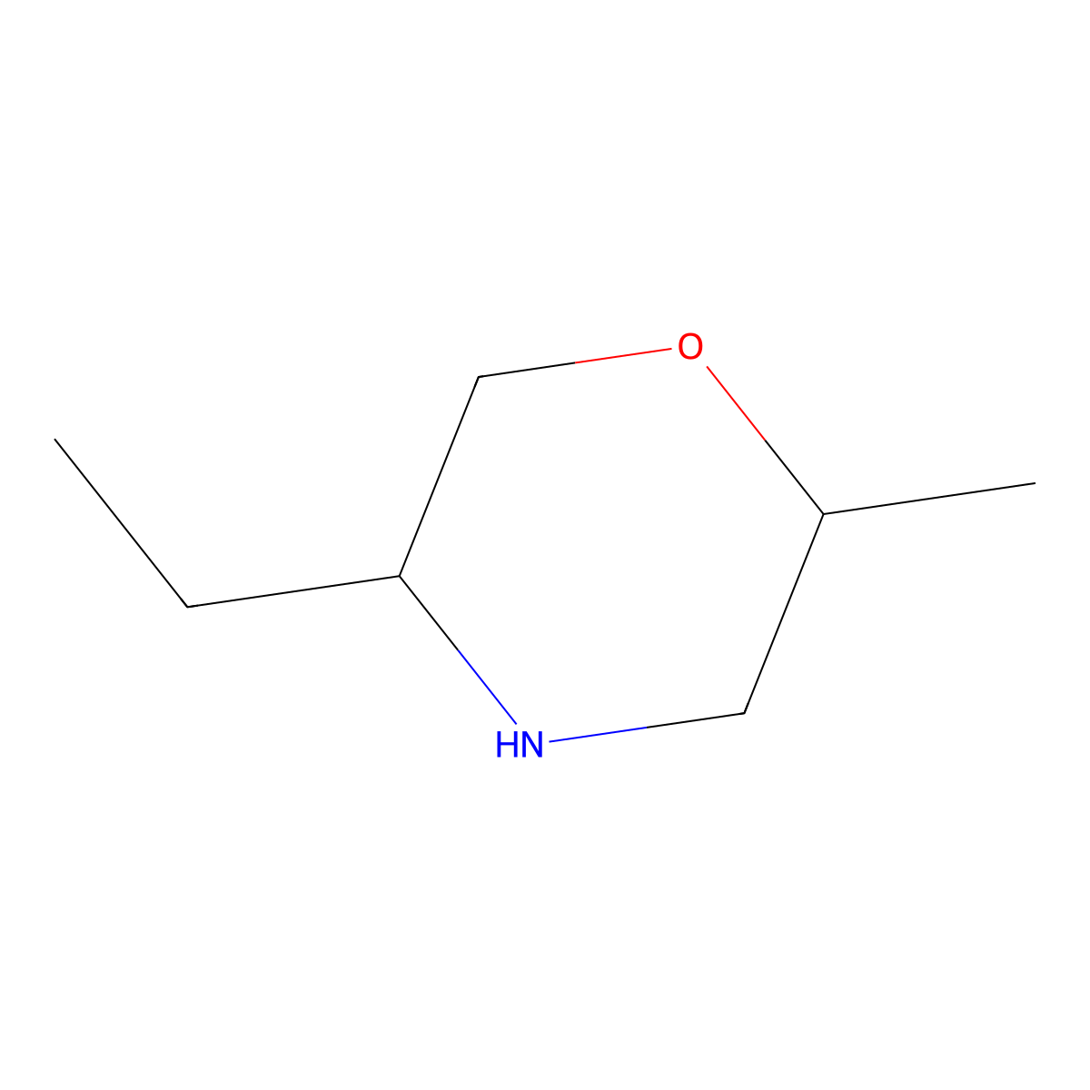 5-Ethyl-2-methylmorpholine molecular structure, CAS 743444-85-1