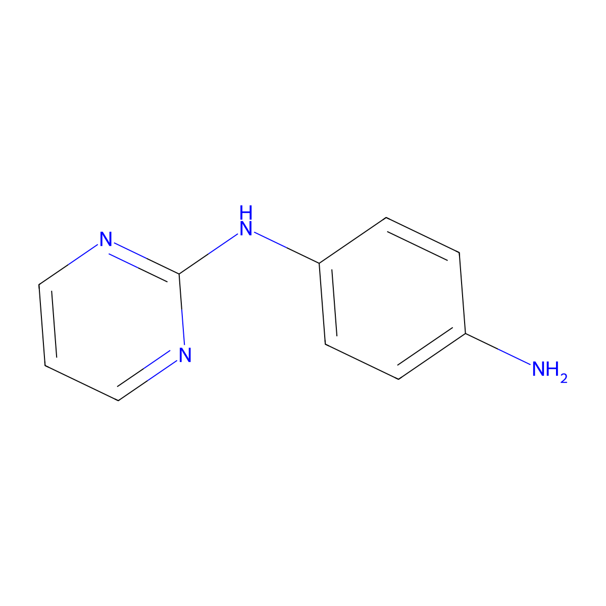 1-N-(pyrimidin-2-yl)benzene-1,4-diamine molecular structure, CAS 743449-54-9