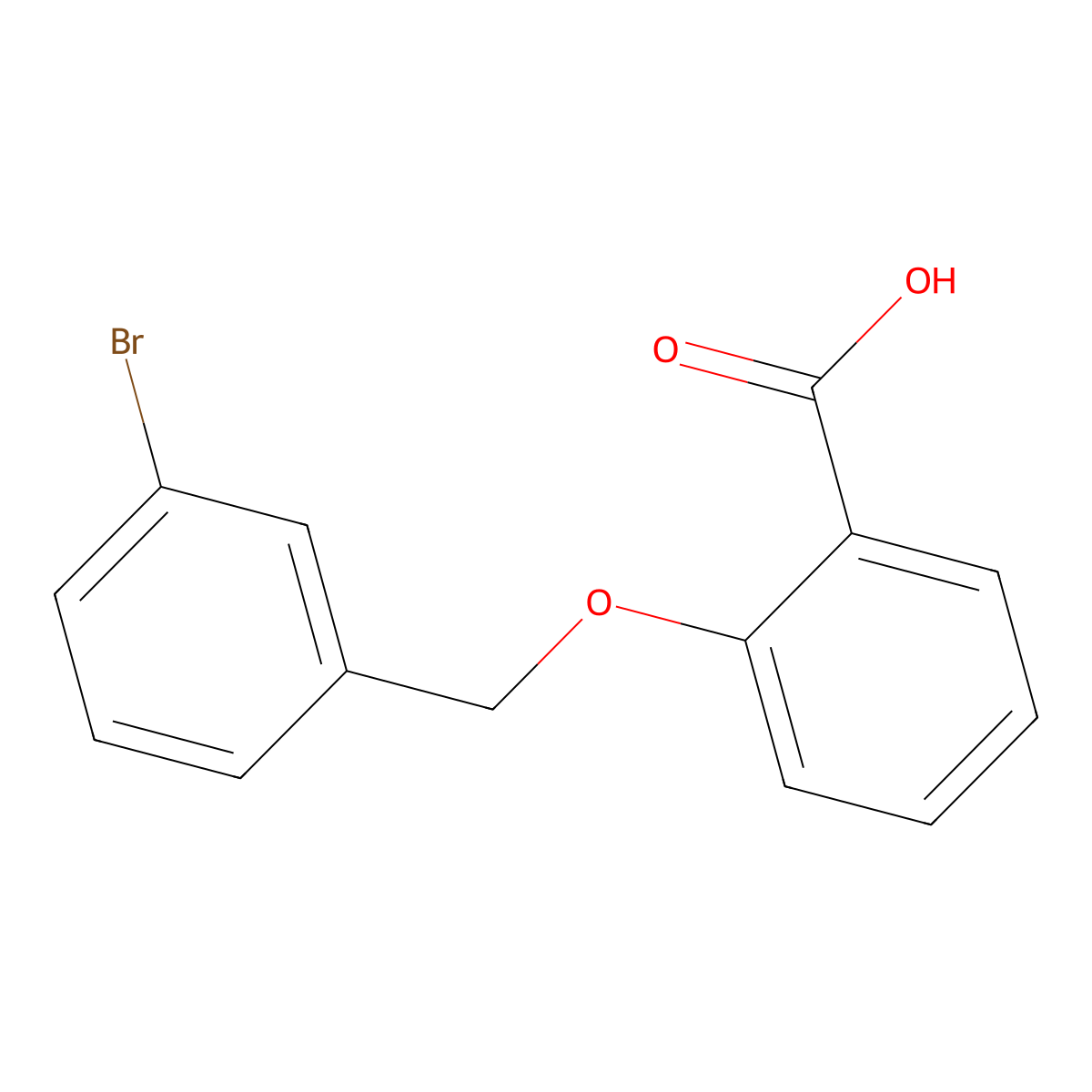 2-[(3-Bromophenyl)methoxy]benzoic acid molecular structure, CAS 743453-43-2