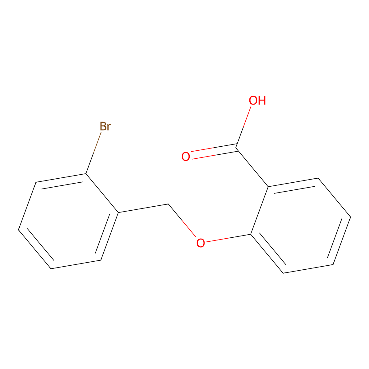 2-[(2-bromophenyl)methoxy]benzoic Acid molecular structure, CAS 743456-83-9
