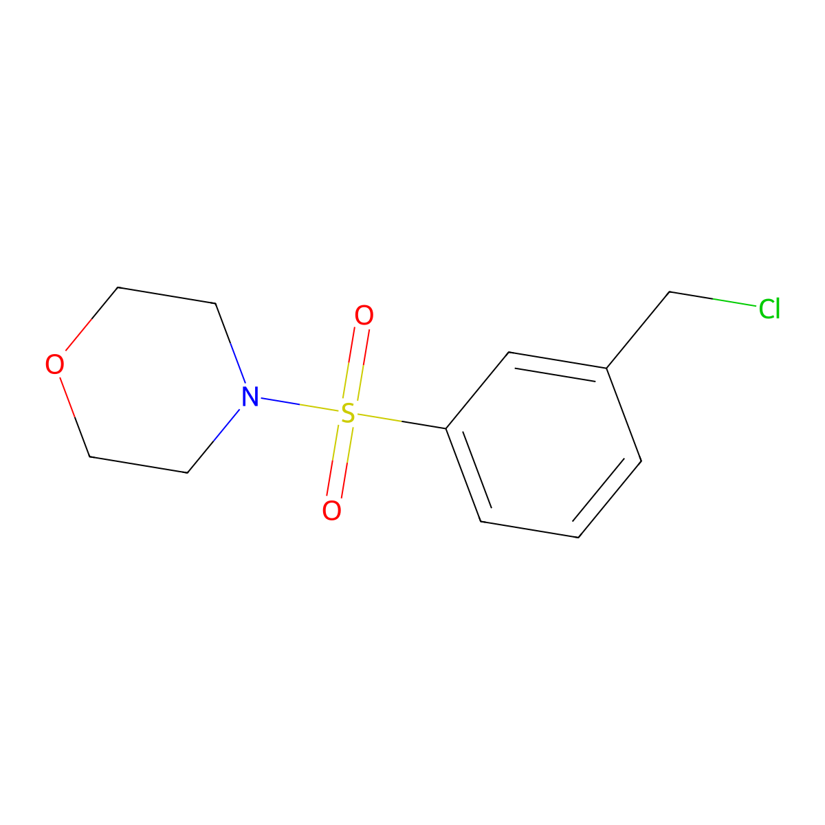 4-(3-(Chloromethyl)benzenesulfonyl)morpholine molecular structure, CAS 743456-87-3