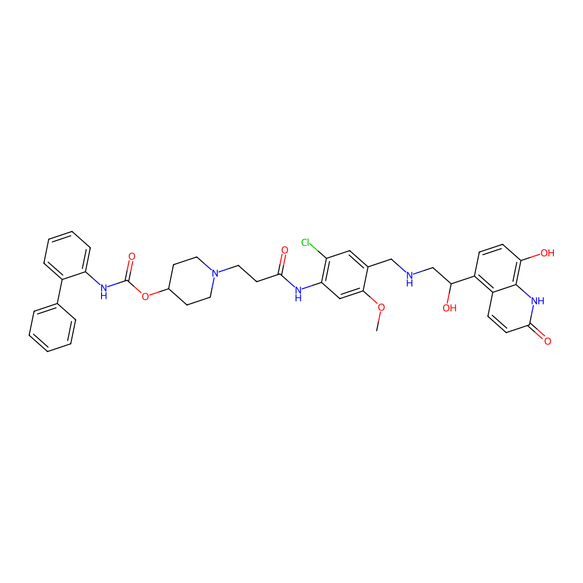 Batefenterol molecular structure, CAS 743461-65-6