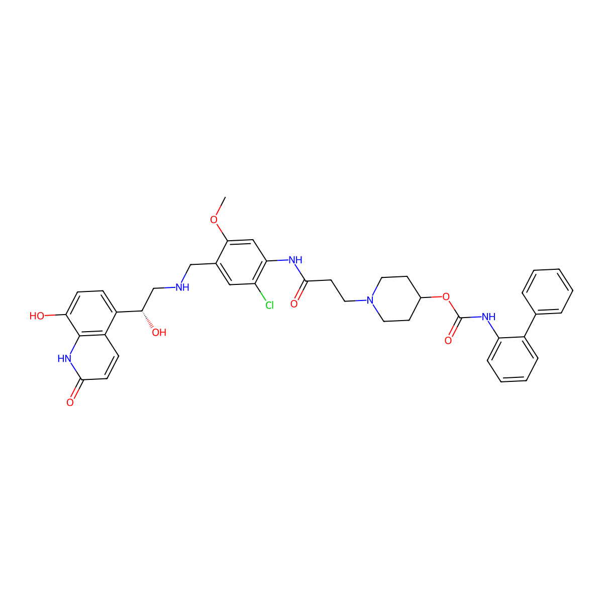 Batefenterol molecular structure, CAS 743461-65-6