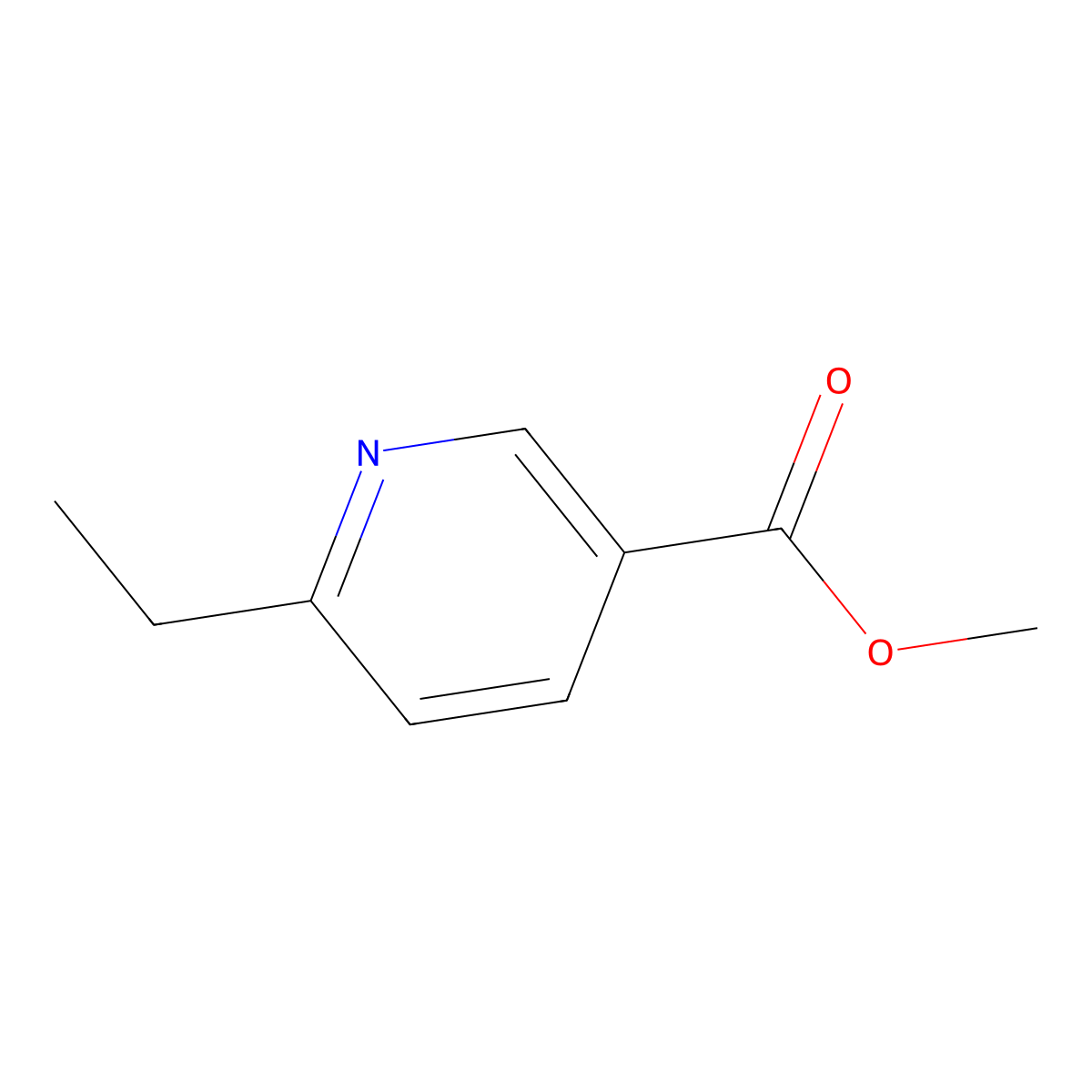 Methyl 6-ethylnicotinate molecular structure, CAS 74357-20-3