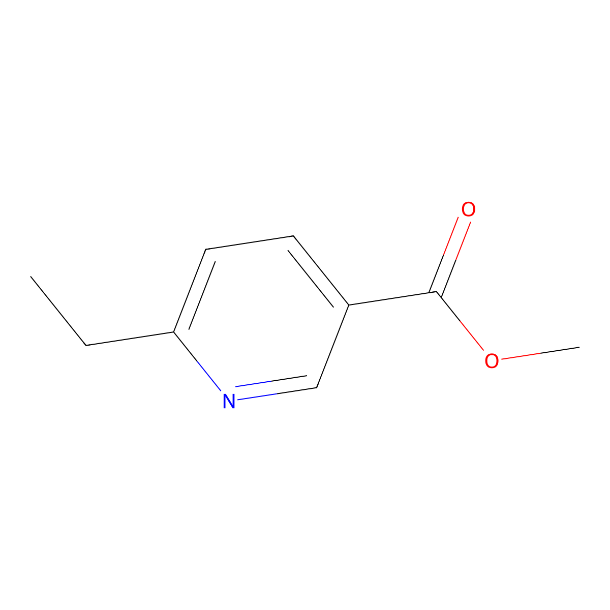 Methyl 6-ethylnicotinate molecular structure, CAS 74357-20-3