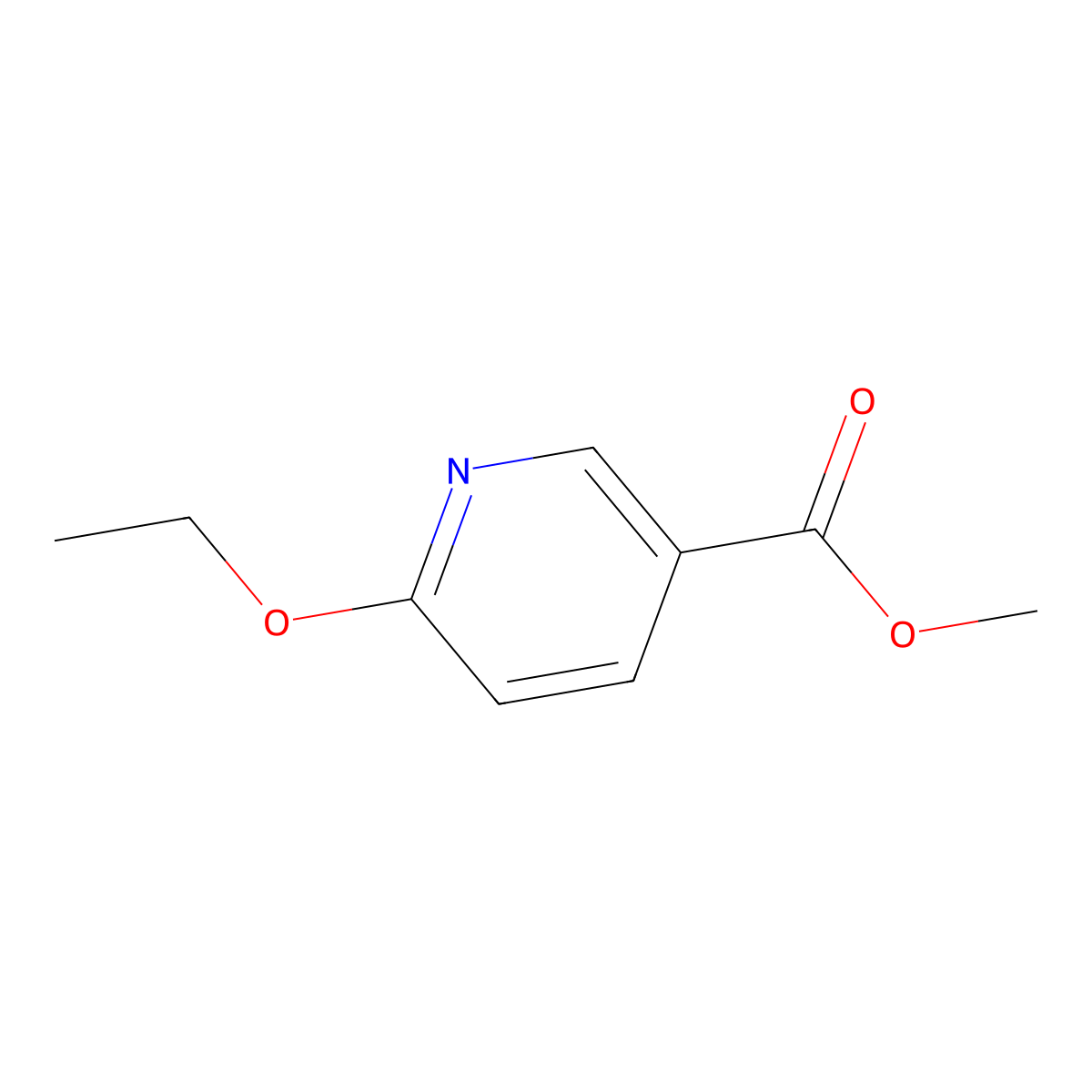 Methyl 6-ethoxynicotinate molecular structure, CAS 74357-22-5
