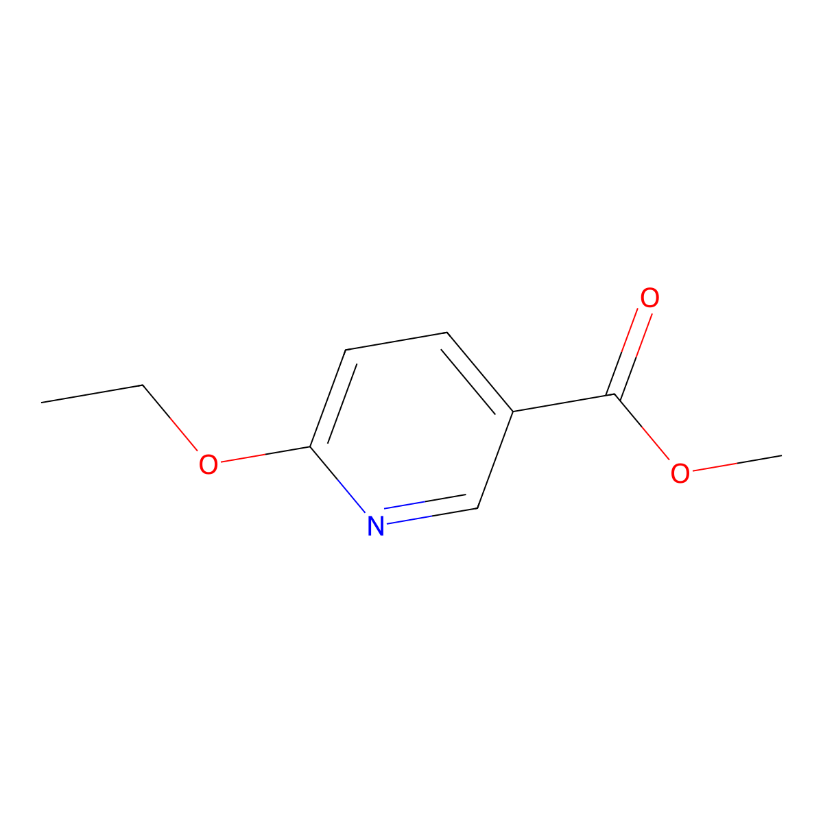 Methyl 6-ethoxynicotinate molecular structure, CAS 74357-22-5