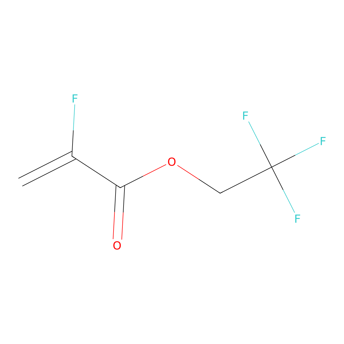2,2,2-Trifluoroethyl-2-fluoroacrylate molecular structure, CAS 74359-10-7