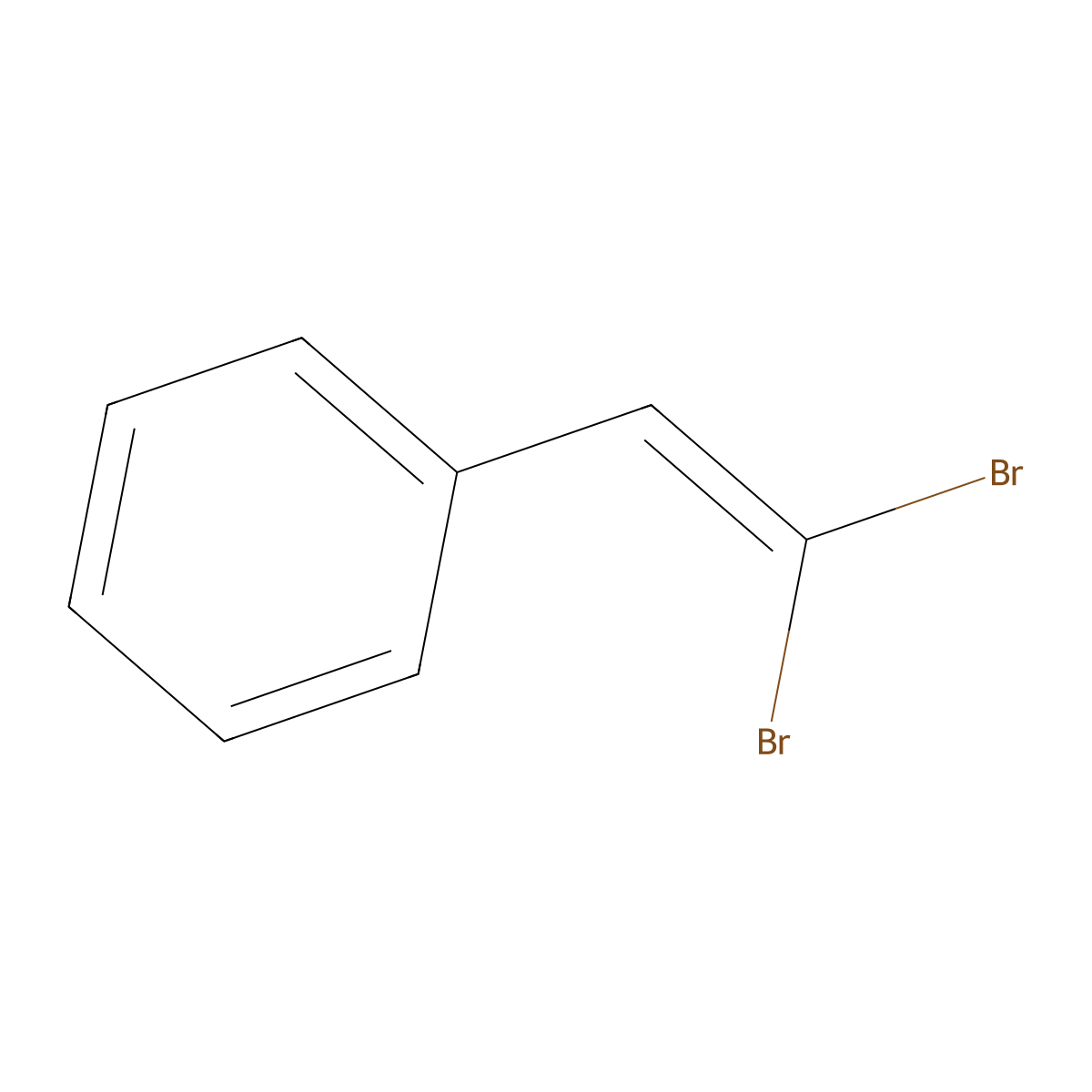 Dibromostyrene (mixed isomers) molecular structure, CAS 7436-90-0