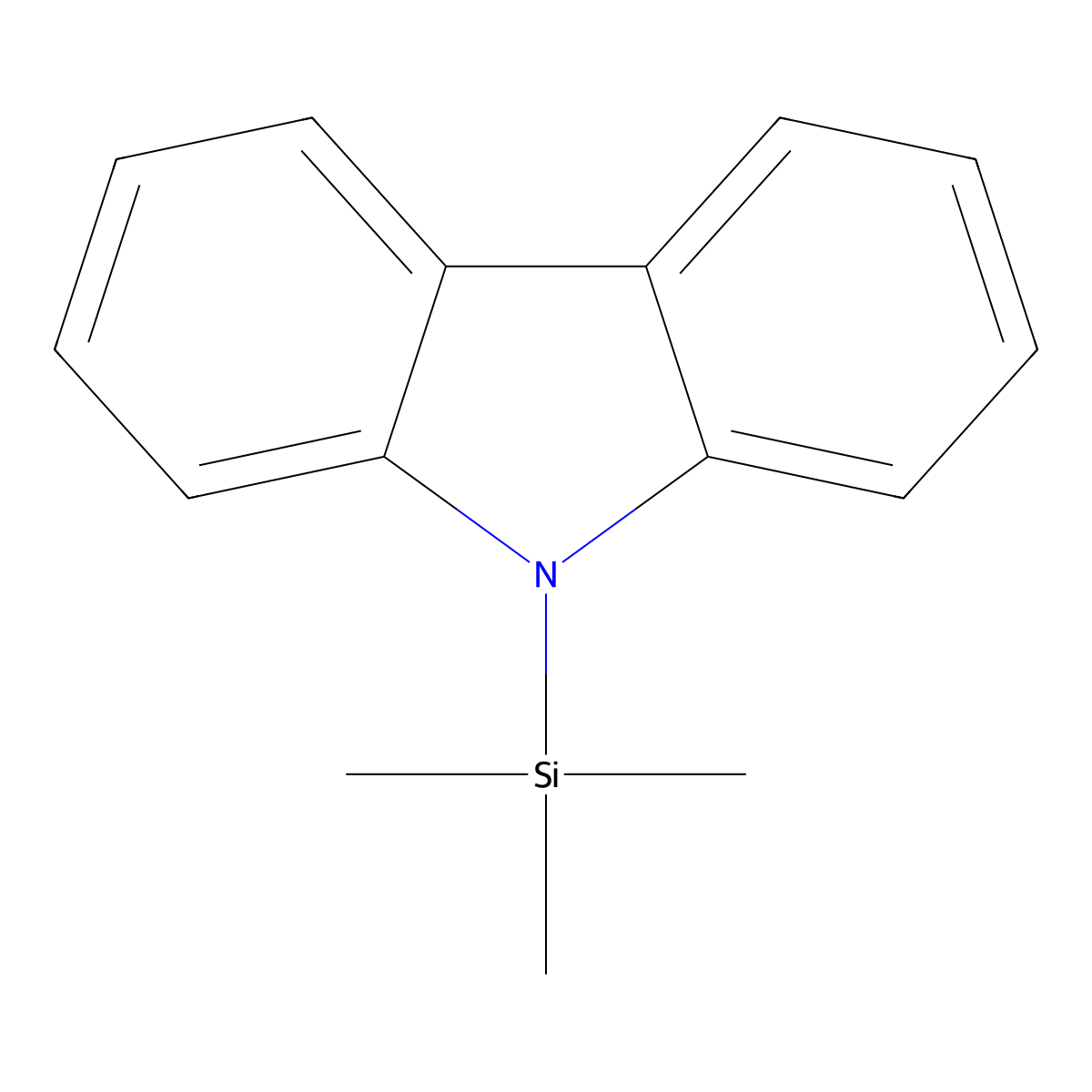 9-(Trimethylsilyl)-9H-carbazole molecular structure, CAS 74367-40-1