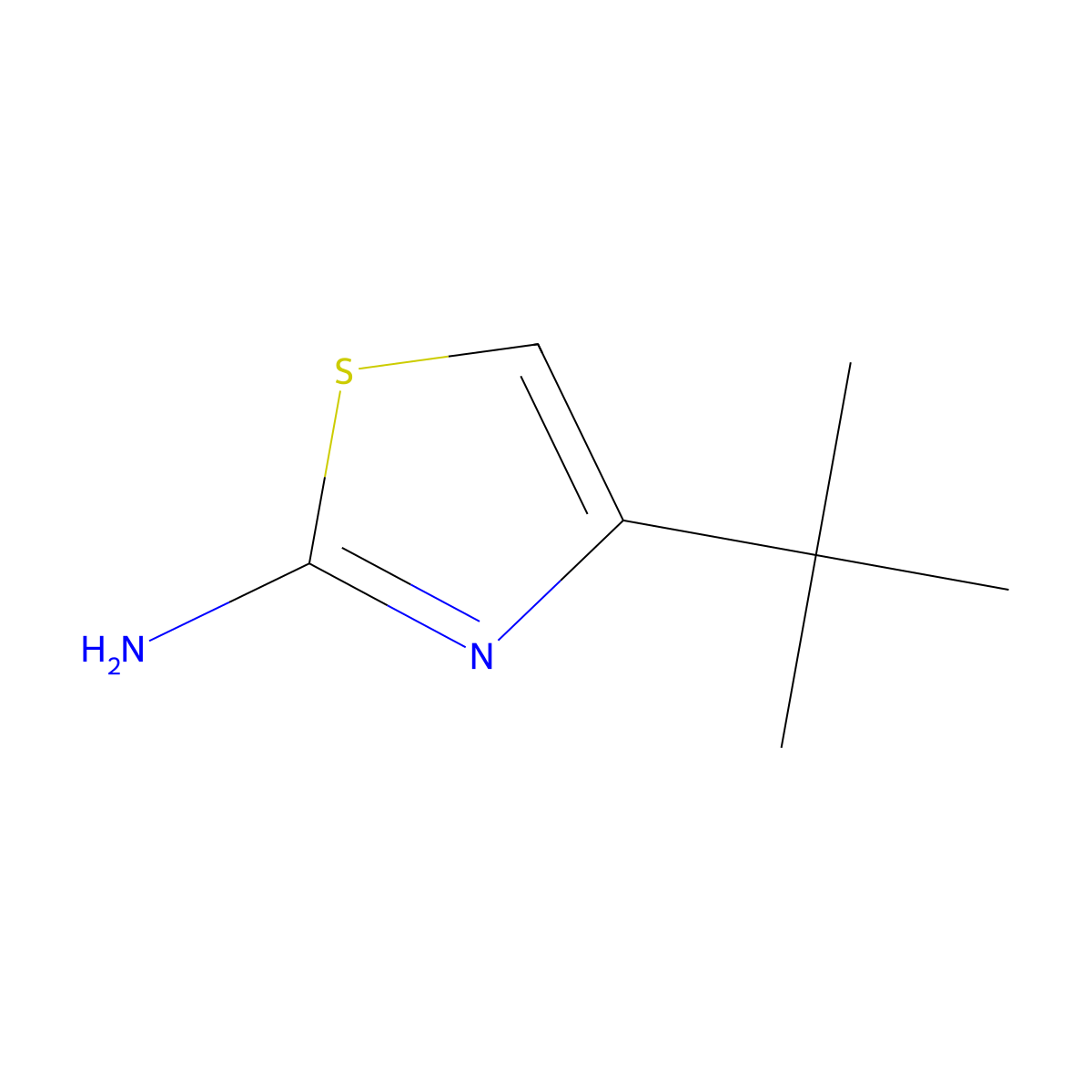 4-tert-Butyl-1,3-thiazol-2-amine molecular structure, CAS 74370-93-7