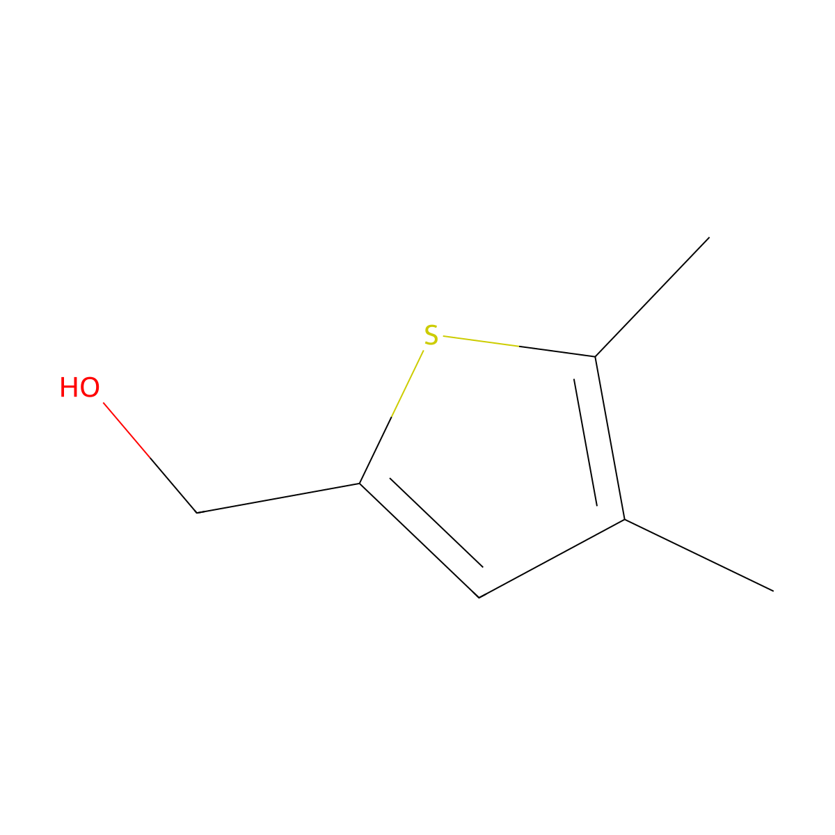 (4,5-Dimethylthiophen-2-yl)methanol molecular structure, CAS 74379-21-8