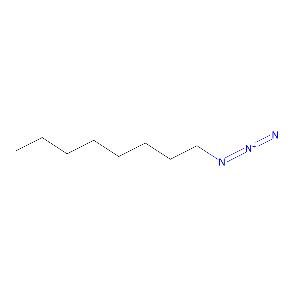 1-Azidooctane molecular structure, CAS 7438-05-3