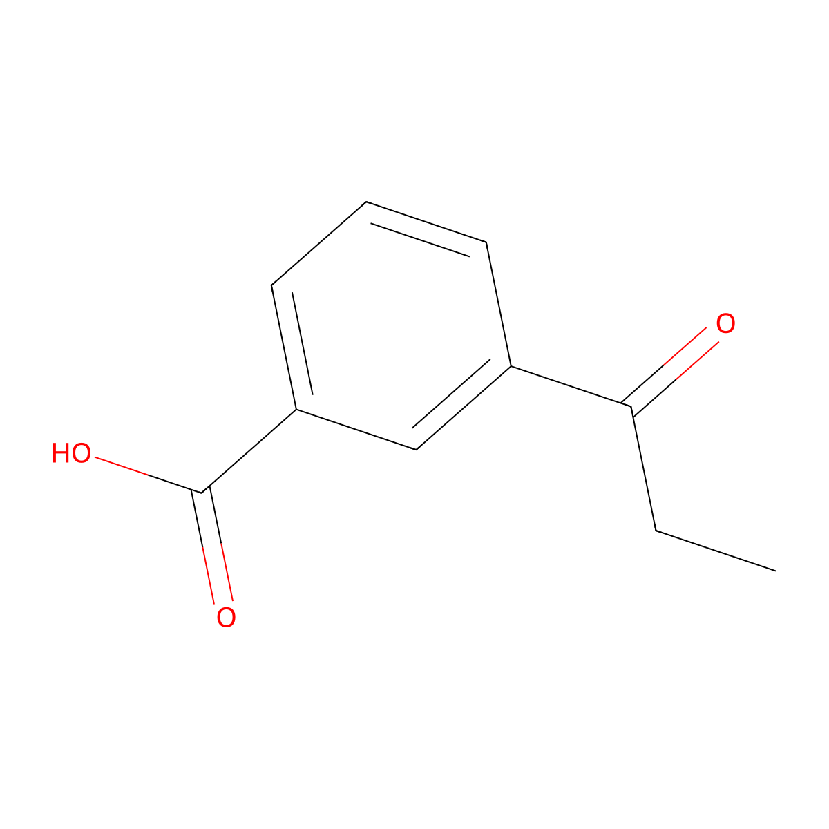 3-Propanoylbenzoic acid molecular structure, CAS 74380-71-5