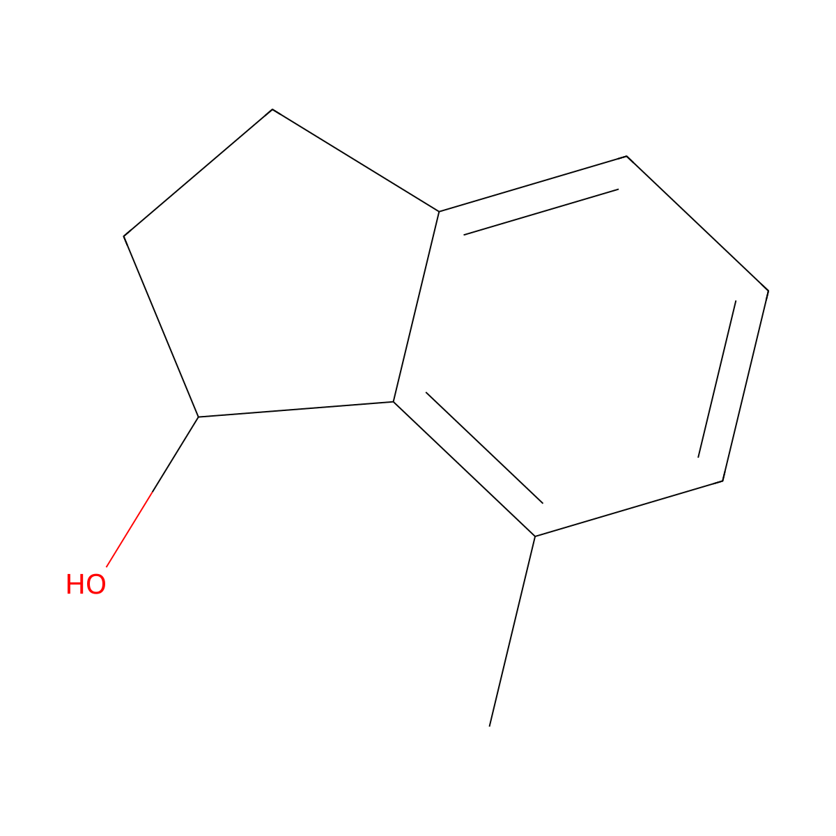 7-methyl-2,3-dihydro-1H-inden-1-ol molecular structure, CAS 74384-55-7
