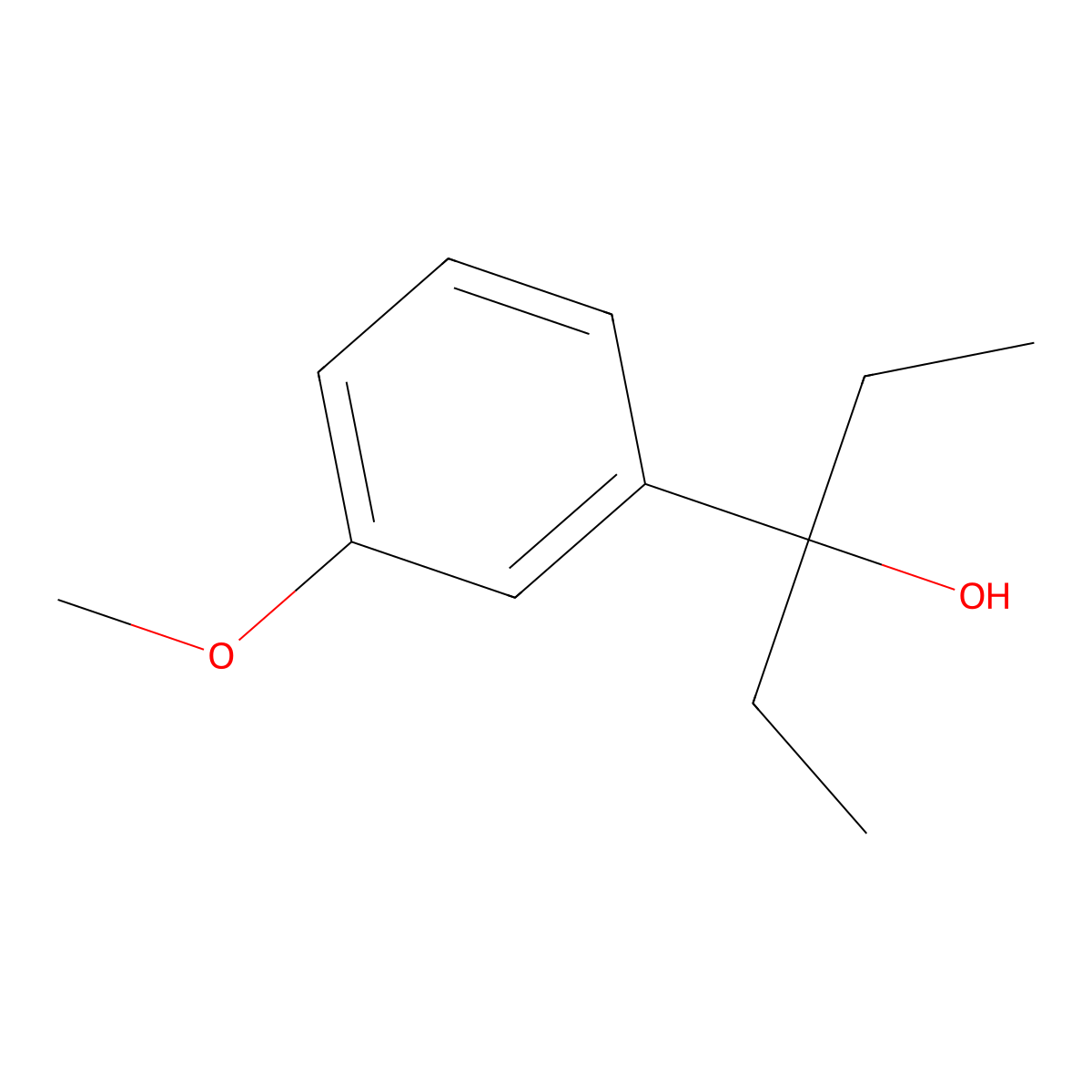 3-(3-Methoxyphenyl)-3-pentanol molecular structure, CAS 74385-17-4