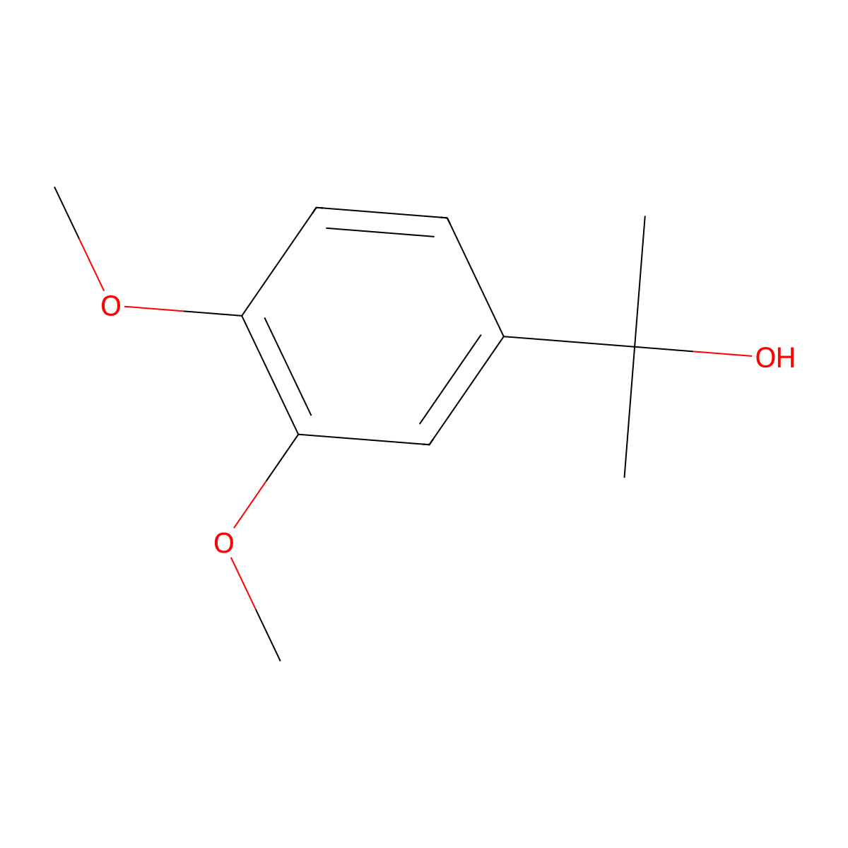 2-(3,4-Dimethoxyphenyl)-2-propanol molecular structure, CAS 74385-18-5