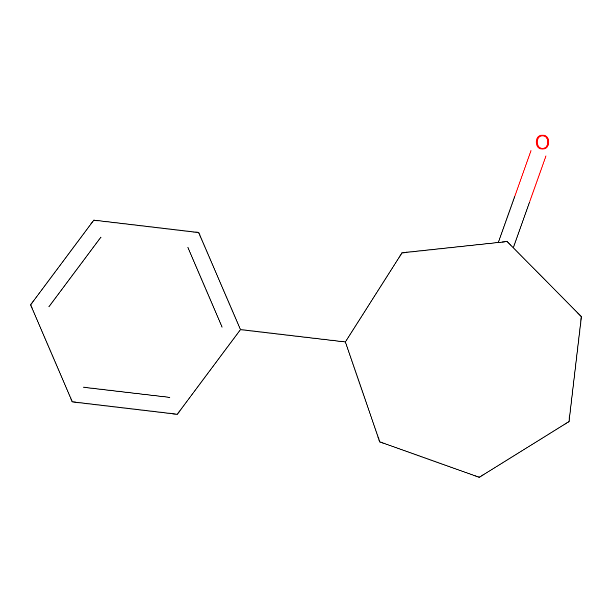 3-Phenylcycloheptan-1-one molecular structure, CAS 74395-08-7