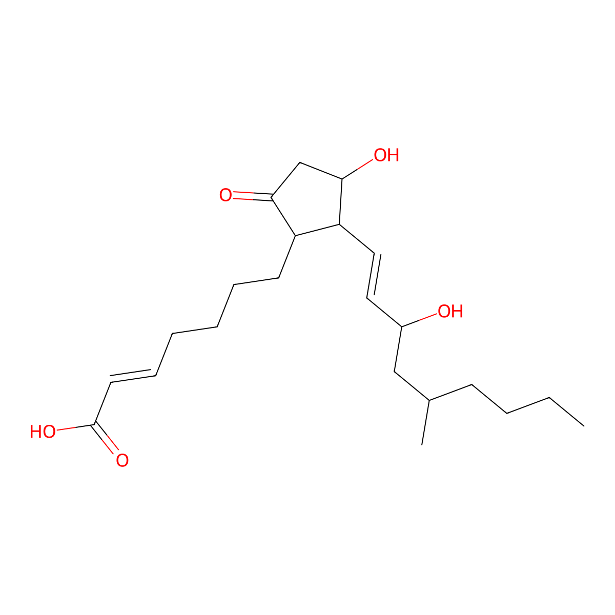 Limaprost molecular structure, CAS 74397-12-9