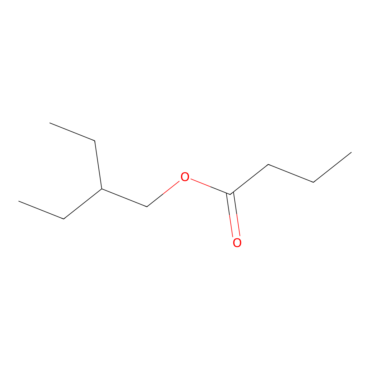 2-Ethylbutyl butyrate molecular structure, CAS 74398-53-1