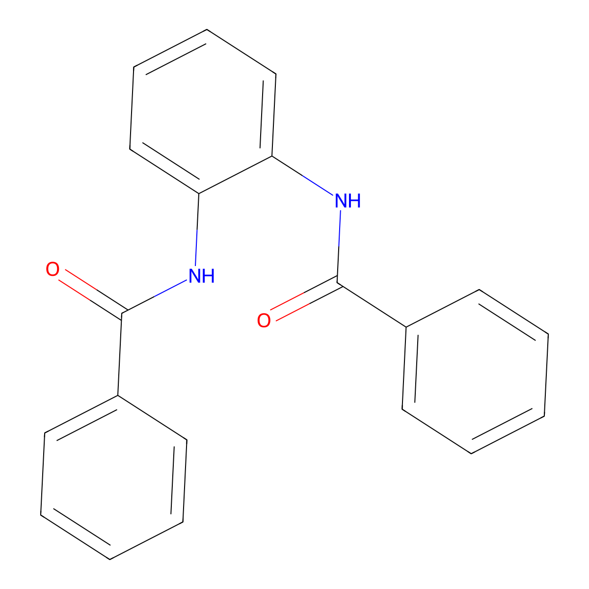 N-(2-(Benzoylamino)phenyl)benzamide molecular structure, CAS 744-38-7