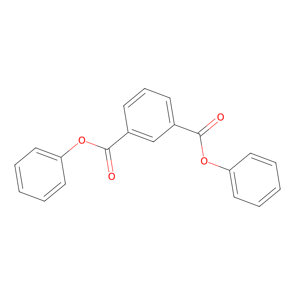 Diphenyl isophthalate molecular structure, CAS 744-45-6