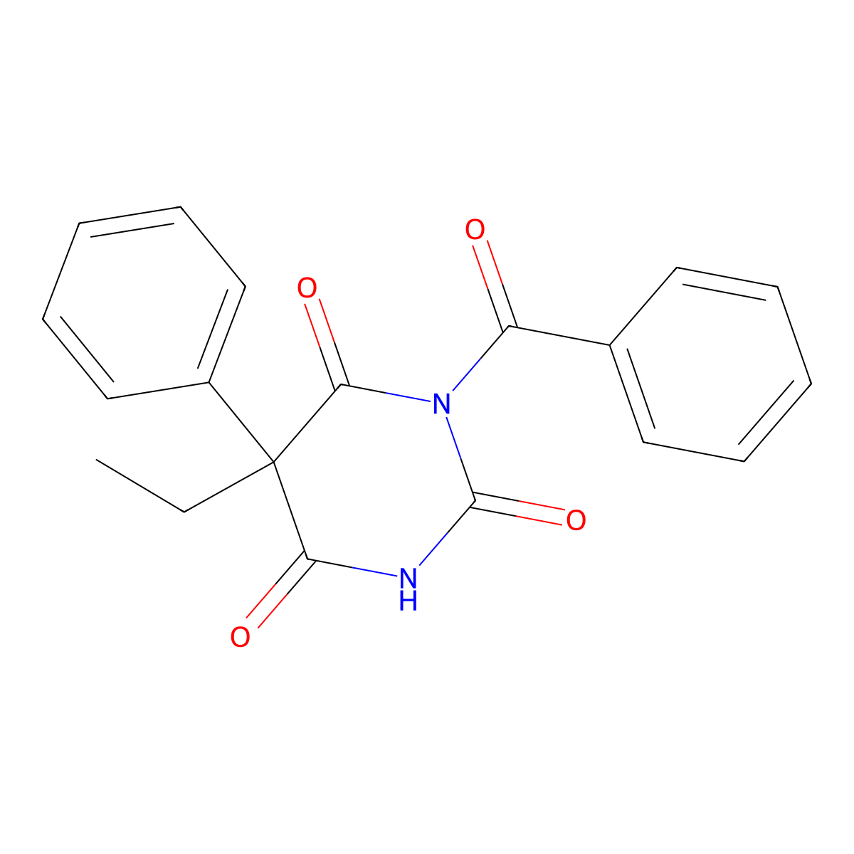 Benzonal molecular structure, CAS 744-80-9