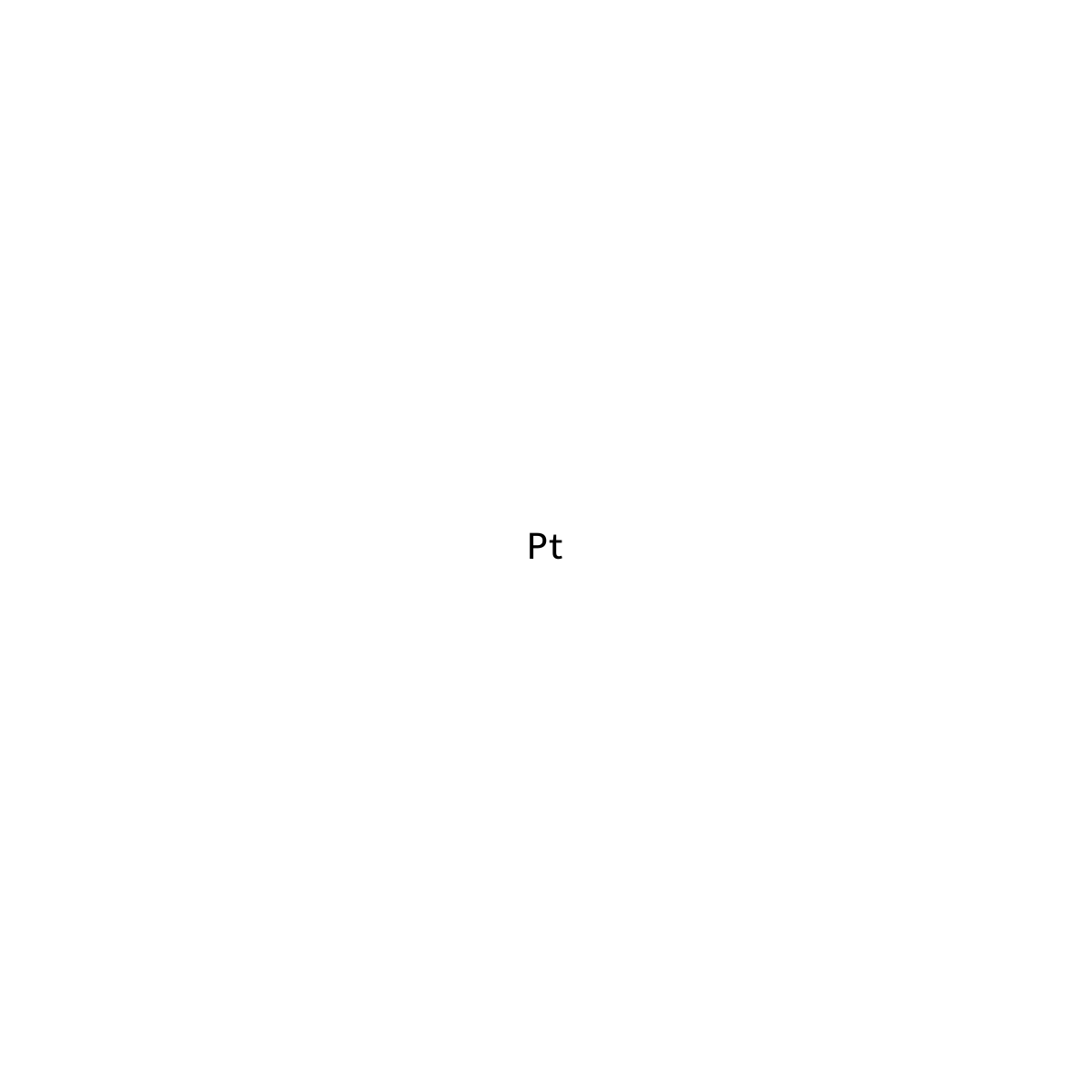 Platinum molecular structure, CAS 7440-06-4