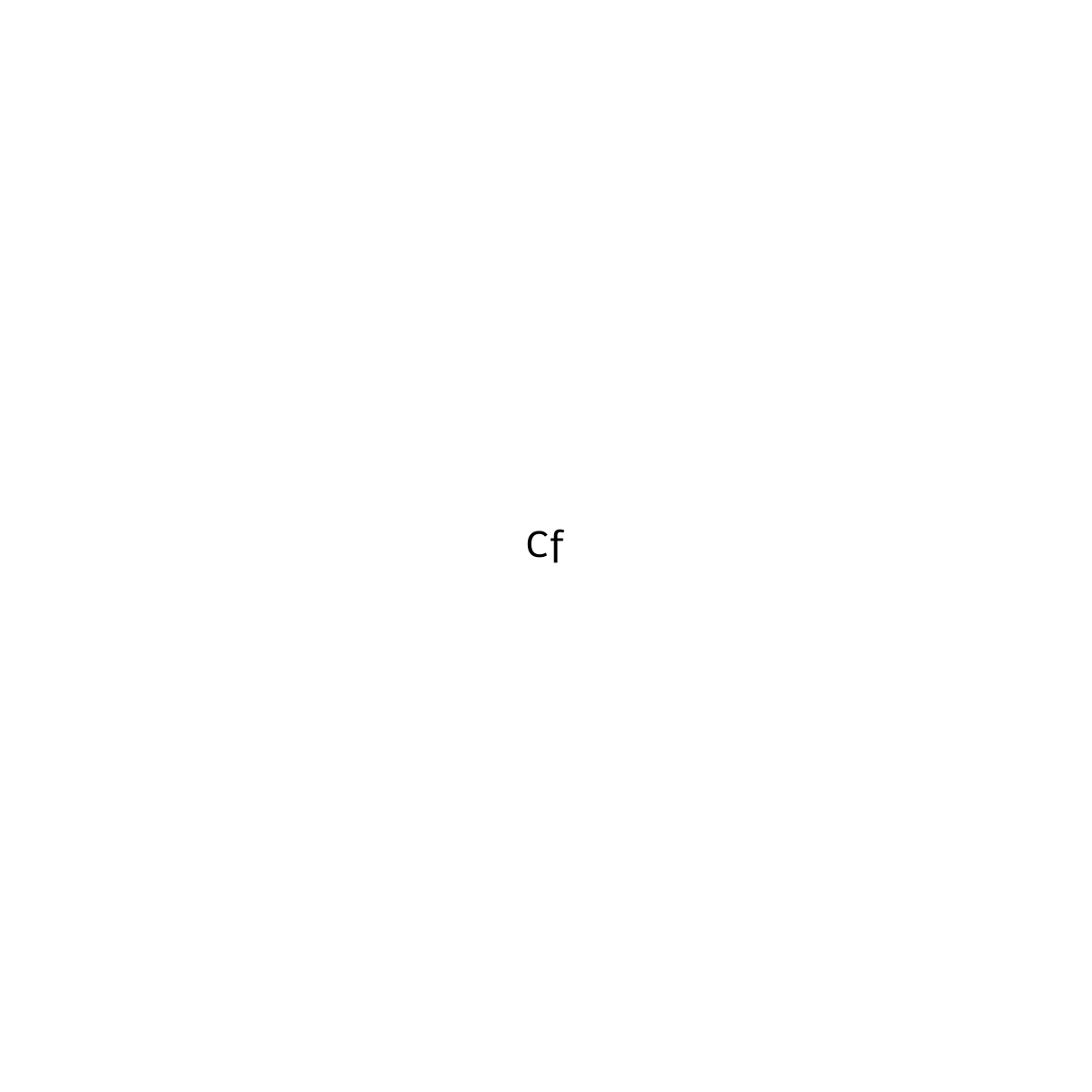 Californium molecular structure, CAS 7440-71-3