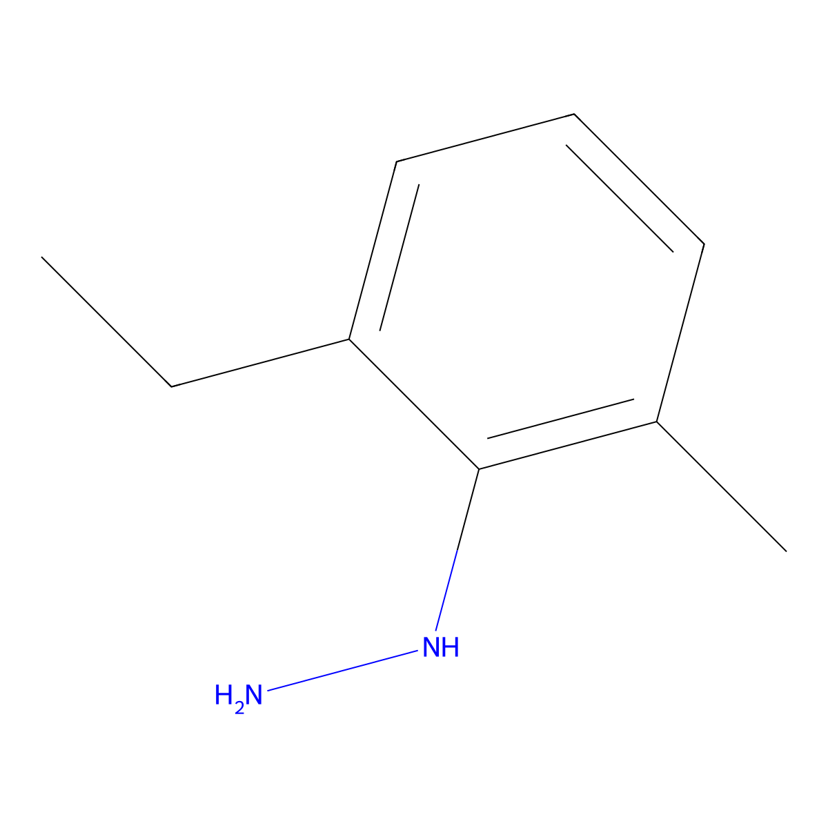 (2-Ethyl-6-methylphenyl)hydrazine molecular structure, CAS 74404-34-5