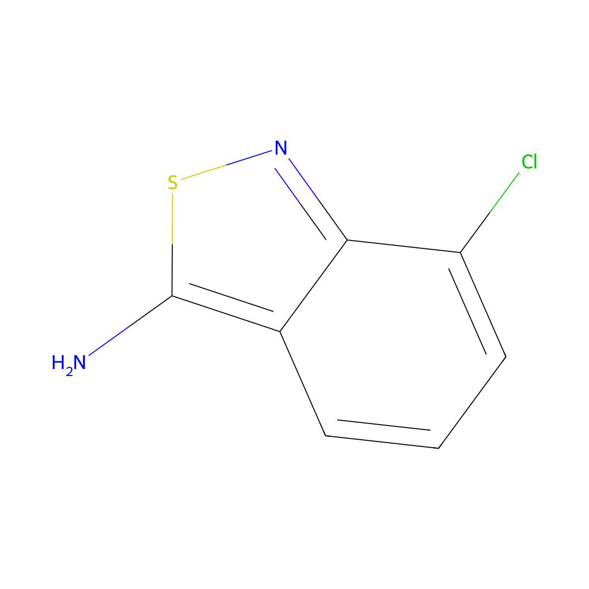 7-Chloro-2,1-benzothiazol-3-amine molecular structure, CAS 74409-85-1