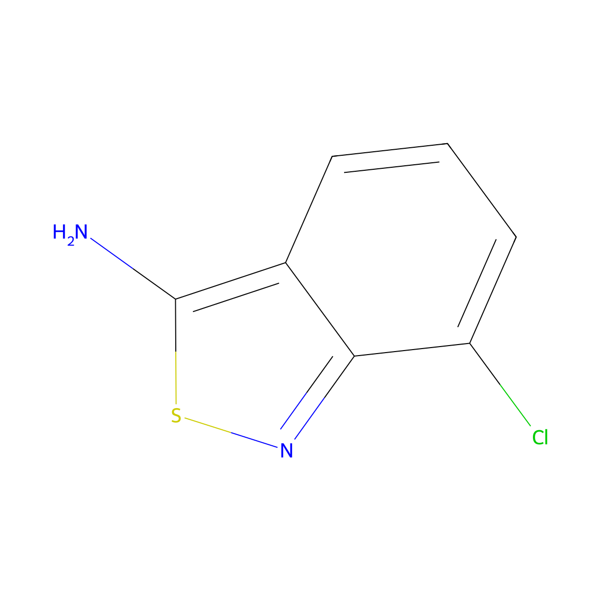 7-Chloro-2,1-benzothiazol-3-amine molecular structure, CAS 74409-85-1