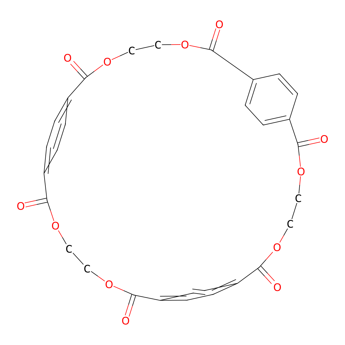 Ethylene Terephthalate Cyclic Trimer molecular structure, CAS 7441-32-9