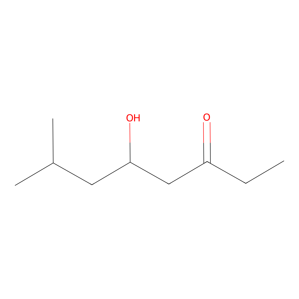5-Hydroxy-7-methyloctan-3-one molecular structure, CAS 74411-80-6