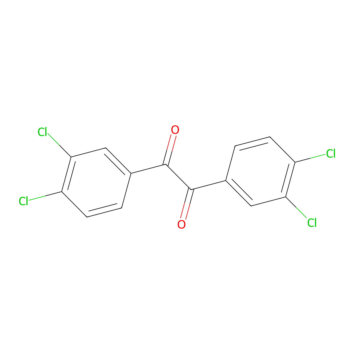 1,2-Bis(3,4-dichlorophenyl)ethane-1,2-dione molecular structure, CAS 74417-18-8