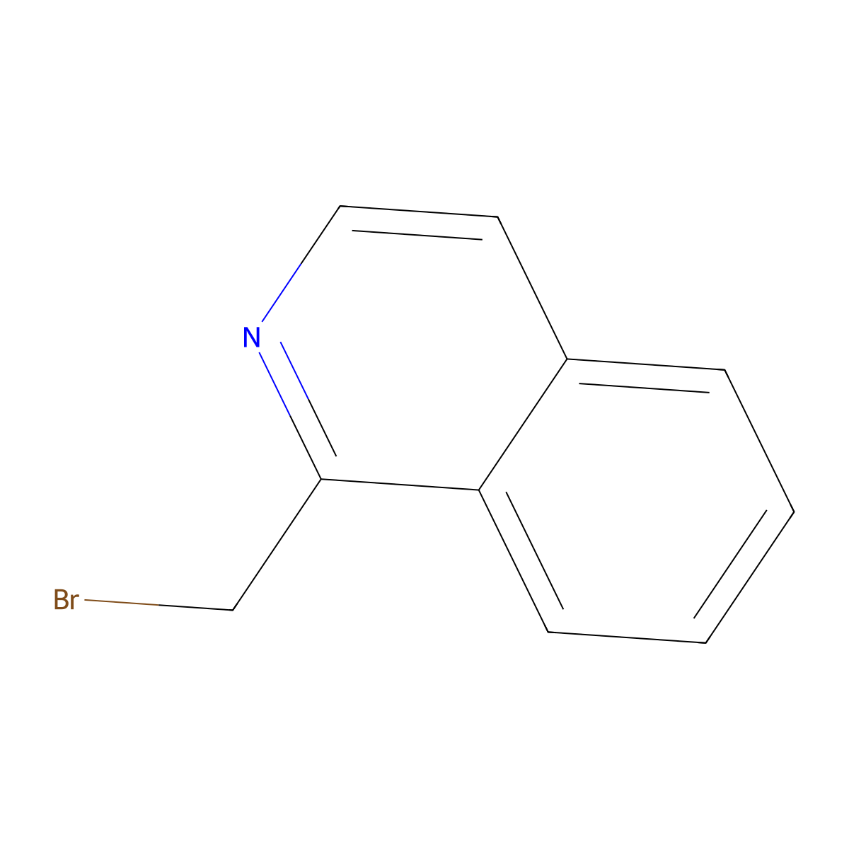 1-Bromomethylisoquinoline molecular structure, CAS 74417-44-0