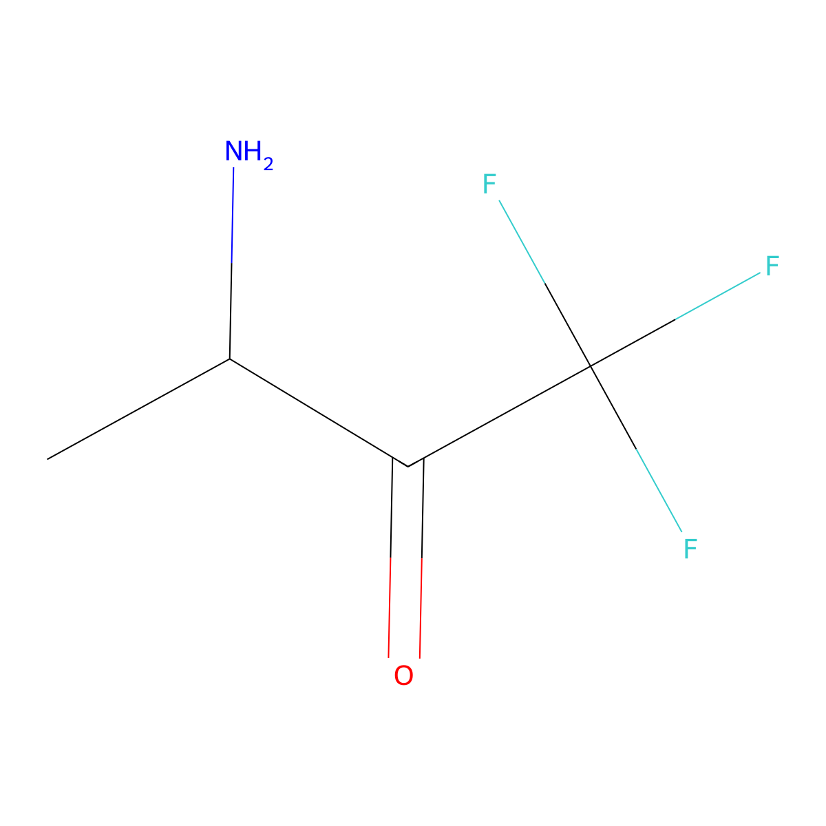 3-Amino-1,1,1-trifluorobutan-2-one molecular structure, CAS 744181-39-3